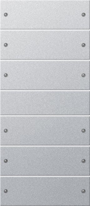 GIRA - GIR218626 Wippenset 6f (3+3) System 55 F Alu(lack.