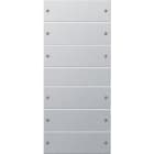 GIRA - GIR218626 Wippenset 6f (3+3) System 55 F Alu(lack.