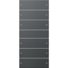 GIRA - GIR218628 Wippenset 6f (3+3) System 55 Anthrazit(l