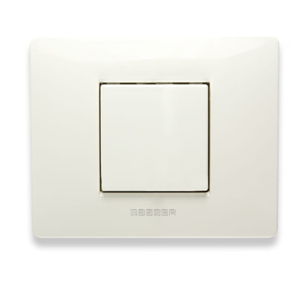MASTER SRL MST21MX102 MIX PLACCA 2 POSTI BIANCO ASPEN