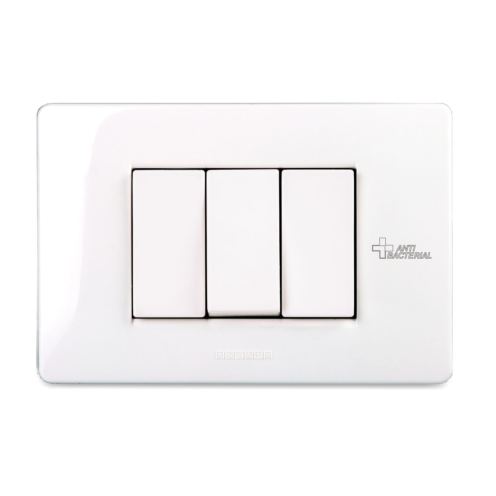 MASTER SRL - MST21MX103-AB PLACCA 3 P. PURE WHITE ANTIBACTERIAL