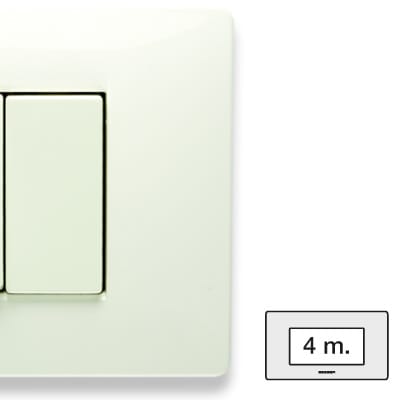 MASTER SRL - MST21MX104 MIX PLACCA 4 POSTI BIANCO ASPEN