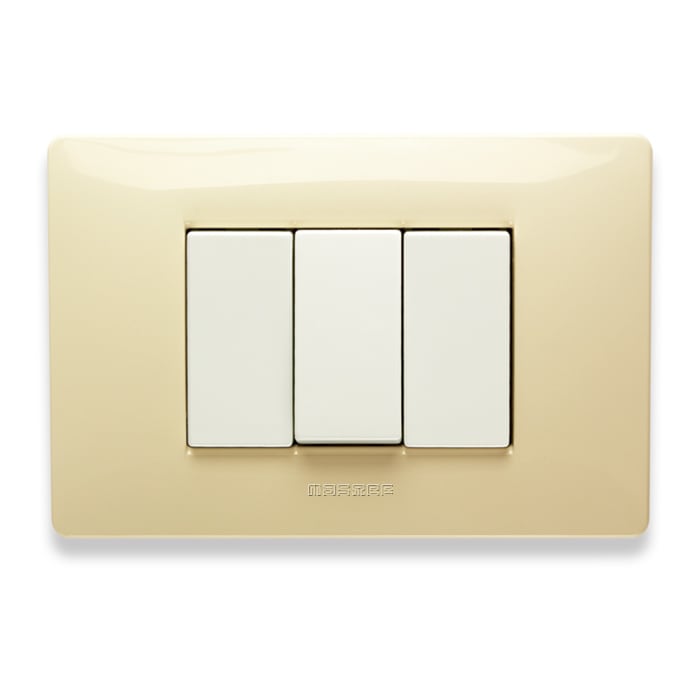 MASTER SRL - MST21MX123 MIX PLACCA 3 POSTI BIANCO PARIGI