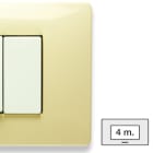 MASTER SRL - MST21MX124 MIX PLACCA 4 POSTI BIANCO PARIGI