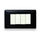 MASTER SRL - MST21MX204 MIX PLACCA 4 POSTI NERO PANTHER