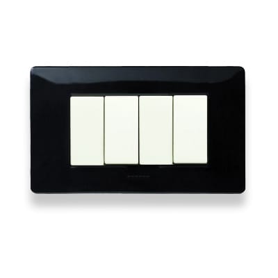 MASTER SRL MST21MX204 MIX PLACCA 4 POSTI NERO PANTHER
