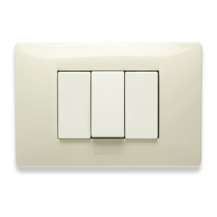 MASTER SRL - MST21MX283 MIX PLACCA 3 POSTI BIANCO SAFARI