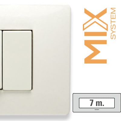 MASTER SRL MST21MX807 MIX PLACCA 7 POSTI BIANCO MATT