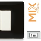 MASTER SRL - MST21MX814 MIX PLACCA 4 POSTI NERO MATT