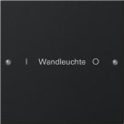 GIRA - GIR2201005 Wippenset 1f beschr. System 55 Schwarz m