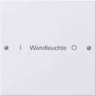 GIRA GGI220127 Wippenset 1f beschr. System 55 Reinweiss