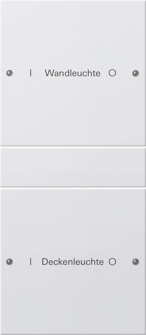 GIRA - GIR220227 Wippenset 2f (1+1) beschr. System 55 Rei