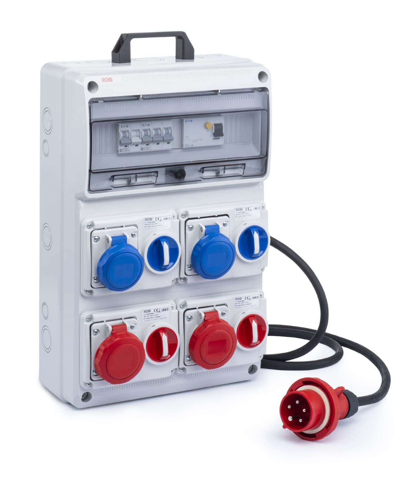 ROSI MATERIALE ELETT RCO2203 QUADRO ACS 4 PRESE INTERB. IN ORIZZ. IP6