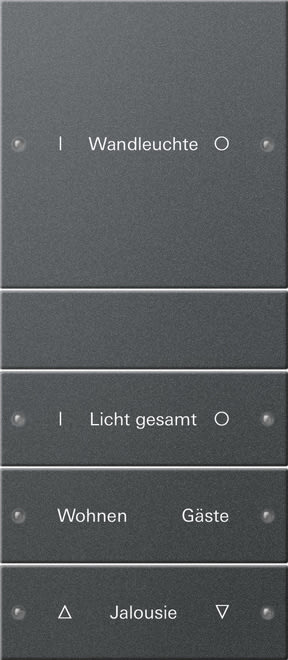 GIRA - GIR220428 SET INTERRUTT. BILANC. 4X (1+3) SCRIVIB.