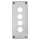 SCHNEIDER ELECTRIC - SNRXAPE304 Front plate with fixing screws, Harmony XAP, metal, 4 cut-outs, 22mm, 72 x 171 mm