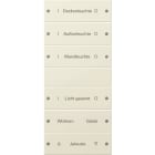GIRA GGI220601 Wippenset 6f (3+3) beschr. System 55 Cre