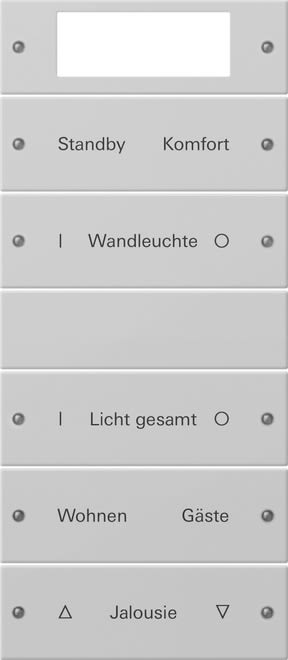 GIRA - GIR2215015 Wippenset 5f Plus (2+3) beschr. System 5