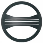 GOCCIA ILLUMINAZIONE - GOC2217NE MASCHERA C.FERITOIE JACK TONDA NERA