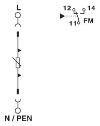 PHOENIX CONTACT PHC2801042 VAL-MS-T1/T2 335/12.5/1+0-FM SPD TIPO 1/