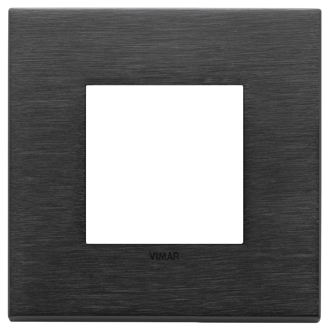 VIMAR SPA - VIW22642.13 Placca 2M nero spazzolato