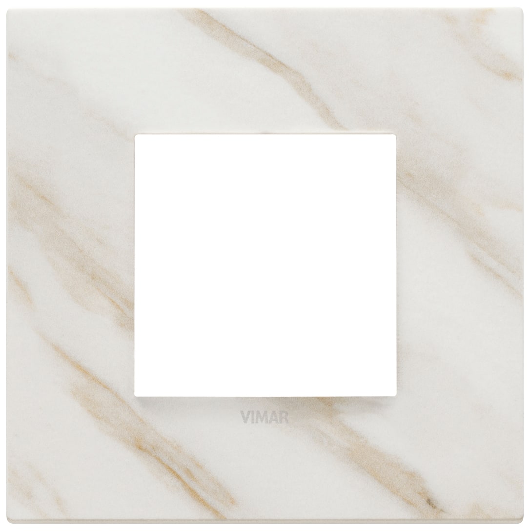 VIMAR SPA - VIW22642.51 Placca 2M bianco Calacatta
