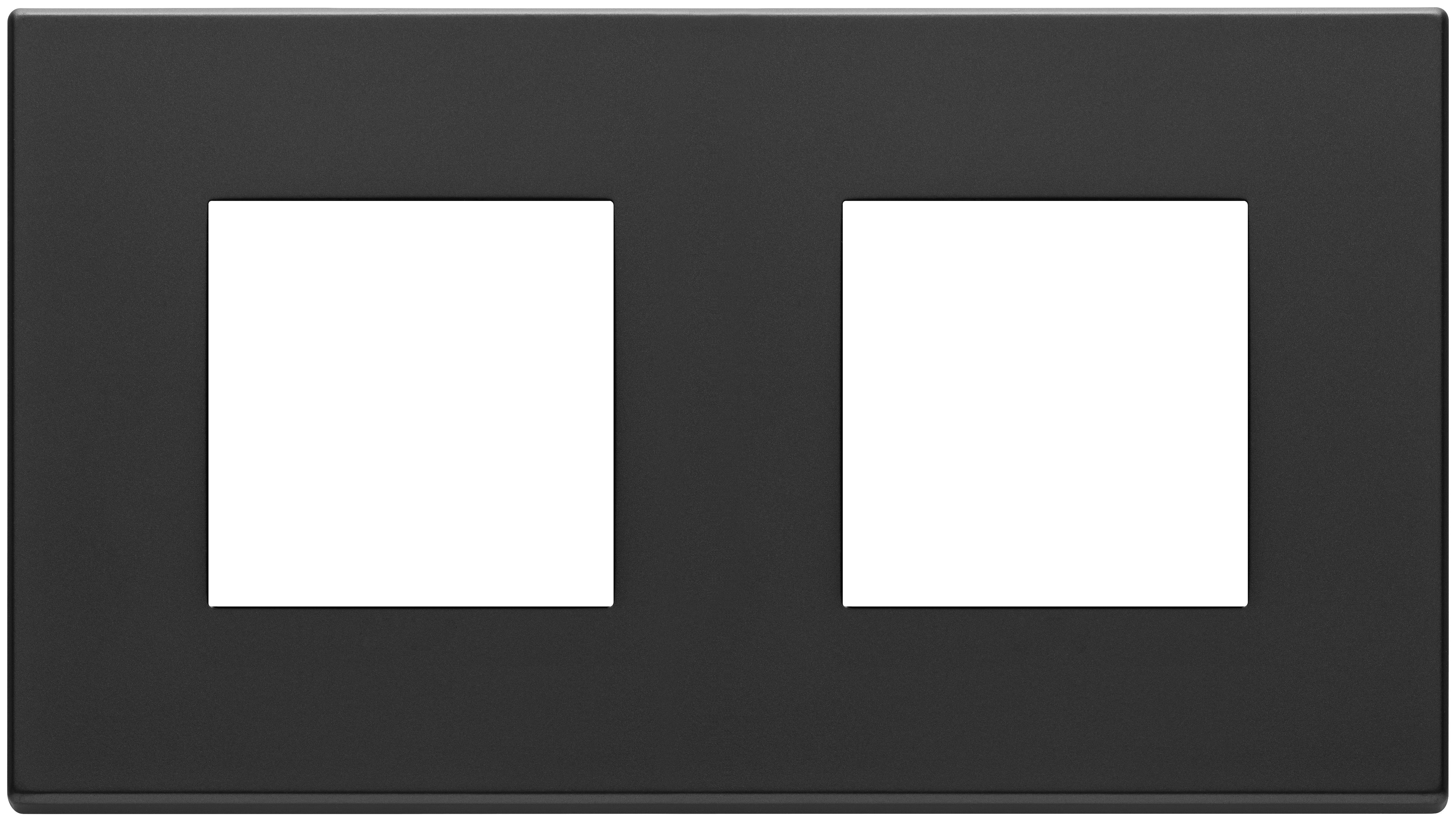 VIMAR SPA - VIW22643.03 PLACCA 4M (2+2)INT71 GRIGIO ANTRACITE