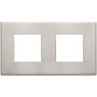 VIMAR SPA - VIW22643.11 PLACCA 4M (2+2)INT71 NICHEL SPAZZOLATO