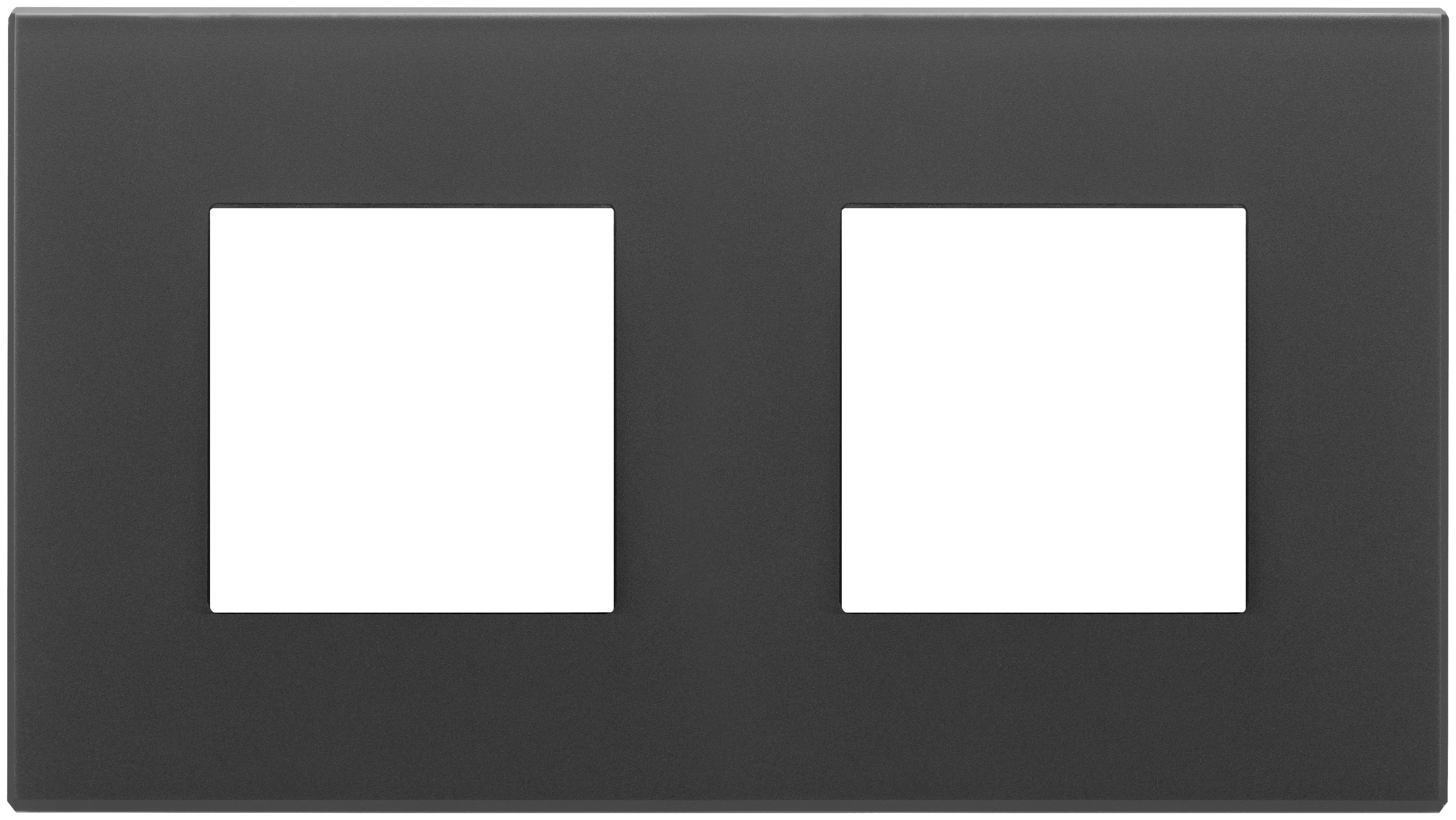 VIMAR SPA VIW22643.73 PLACCA 4M (2+2)INT71 NERO SATINATO