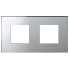 VIMAR SPA - VIW22643.75 Placca 4M (2+2)int71 argento ghiaccio