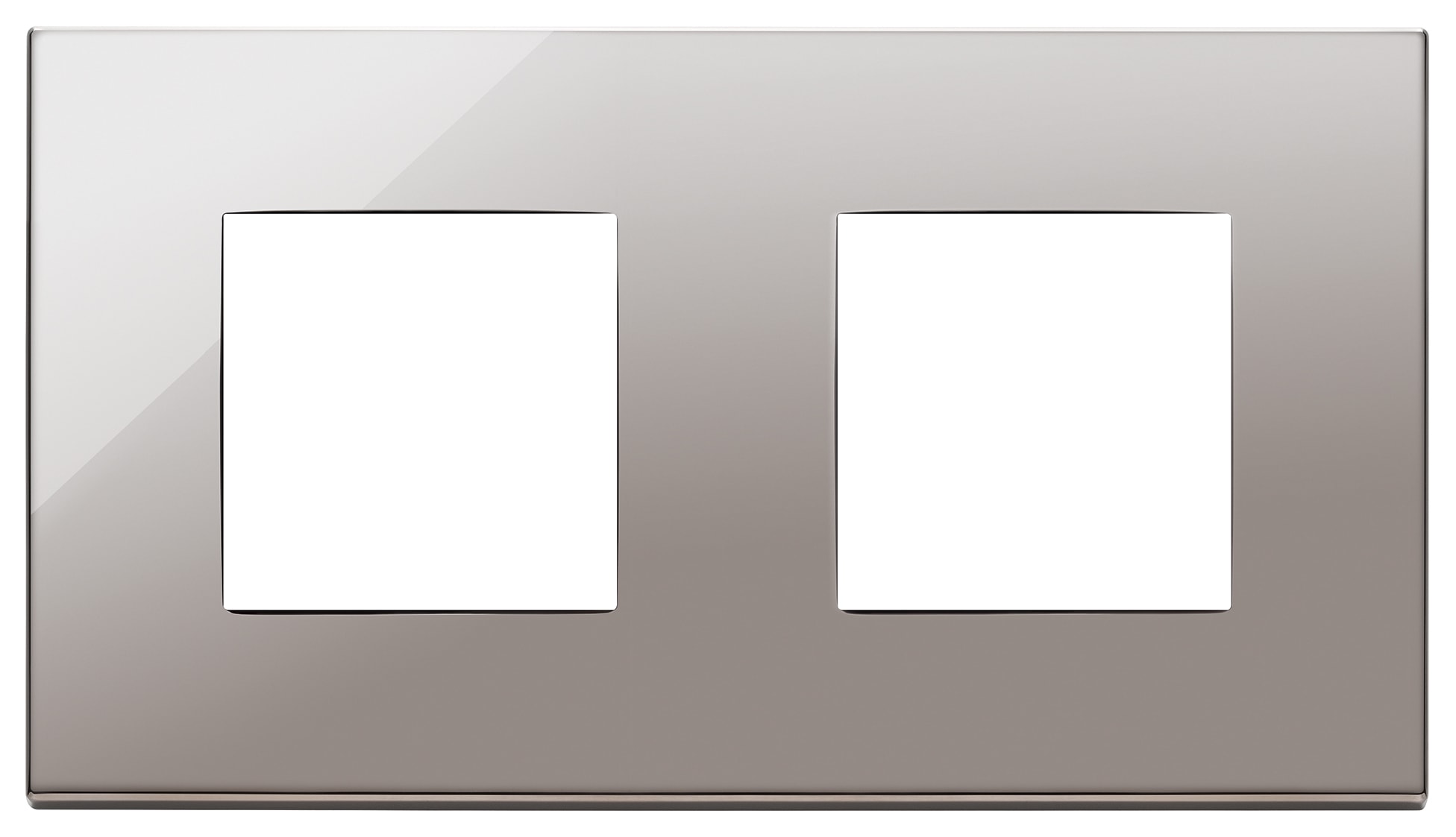 VIMAR SPA - VIW22643.83 Placca 4M (2+2)int71 cromo nero