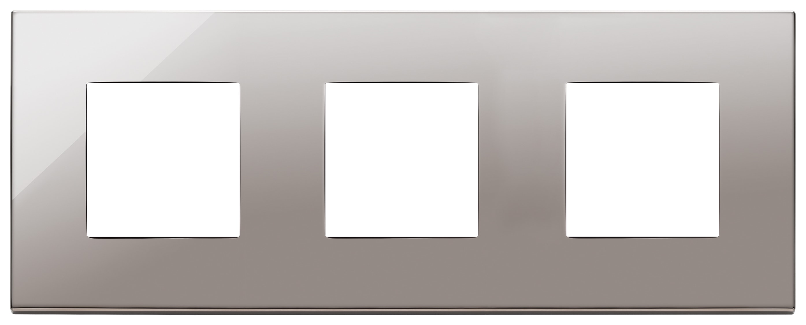 VIMAR SPA - VIW22644.83 Placca 6M (2+2+2)int71 cromo nero