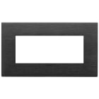 VIMAR SPA - VIW22649.13 Placca 5M BS nero spazzolato