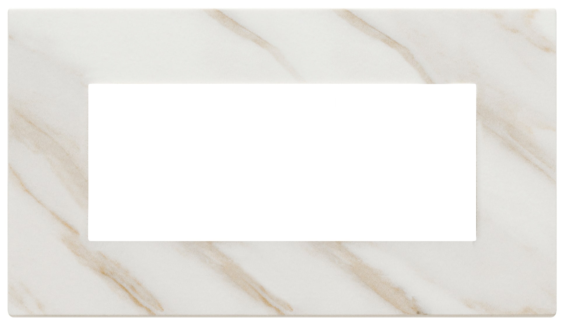 VIMAR SPA - VIW22649.51 Placca 5M BS bianco Calacatta