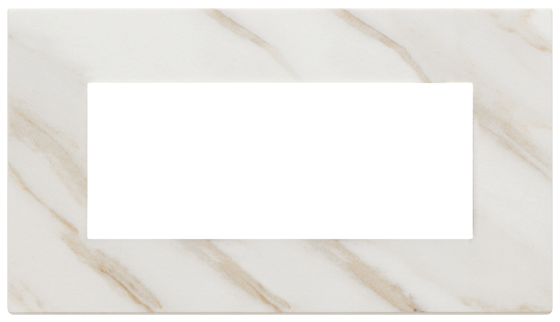 VIMAR SPA - VIW22649.51 PLACCA 5M BS BIANCO CALACATTA