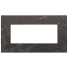 VIMAR SPA - VIW22649.53 Placca 5M BS nero Marquina