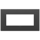 VIMAR SPA - VIW22649.73 Placca 5M BS nero satinato