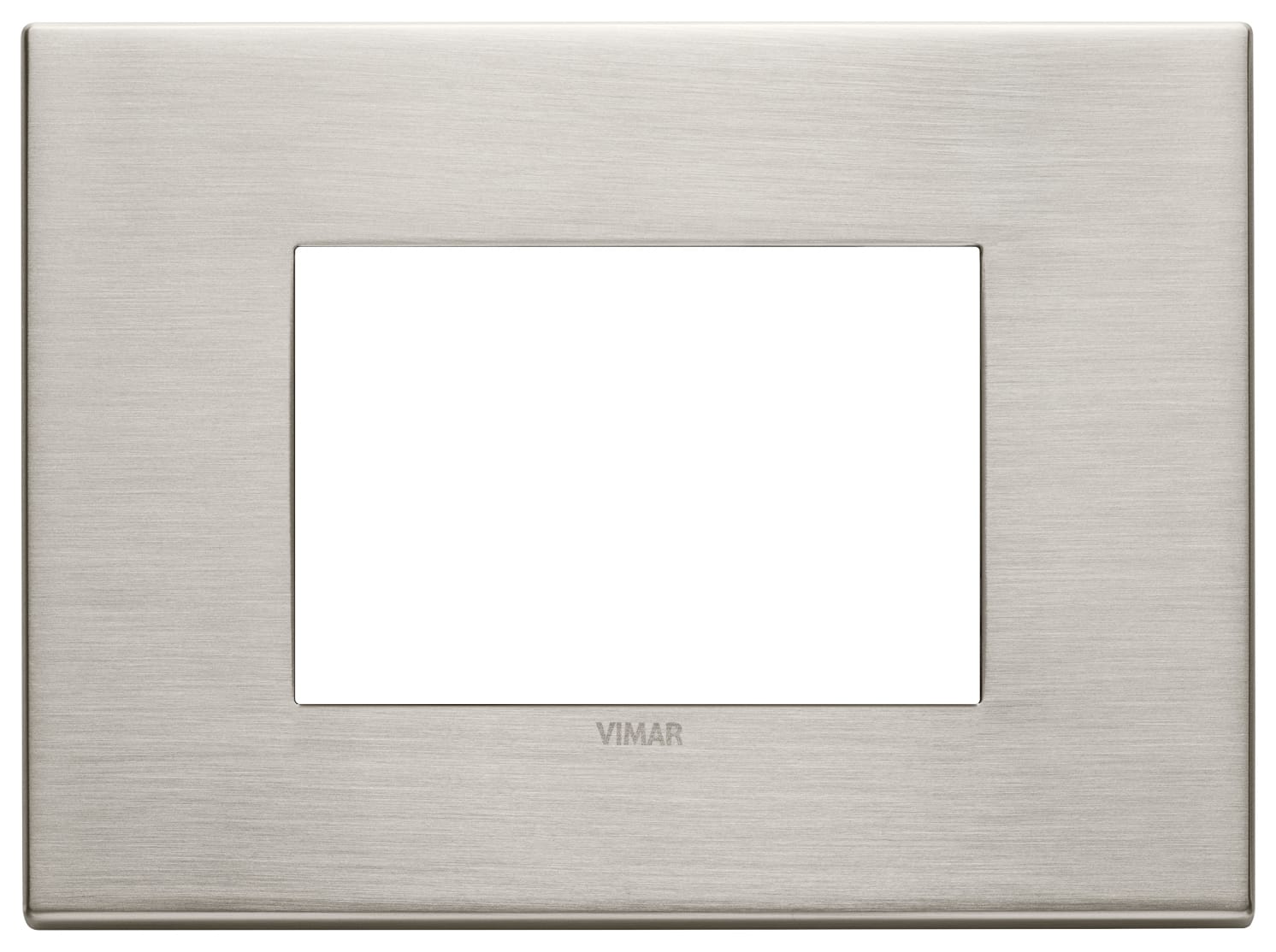 VIMAR SPA - VIW22653.11 Placca 3M nichel spazzolato