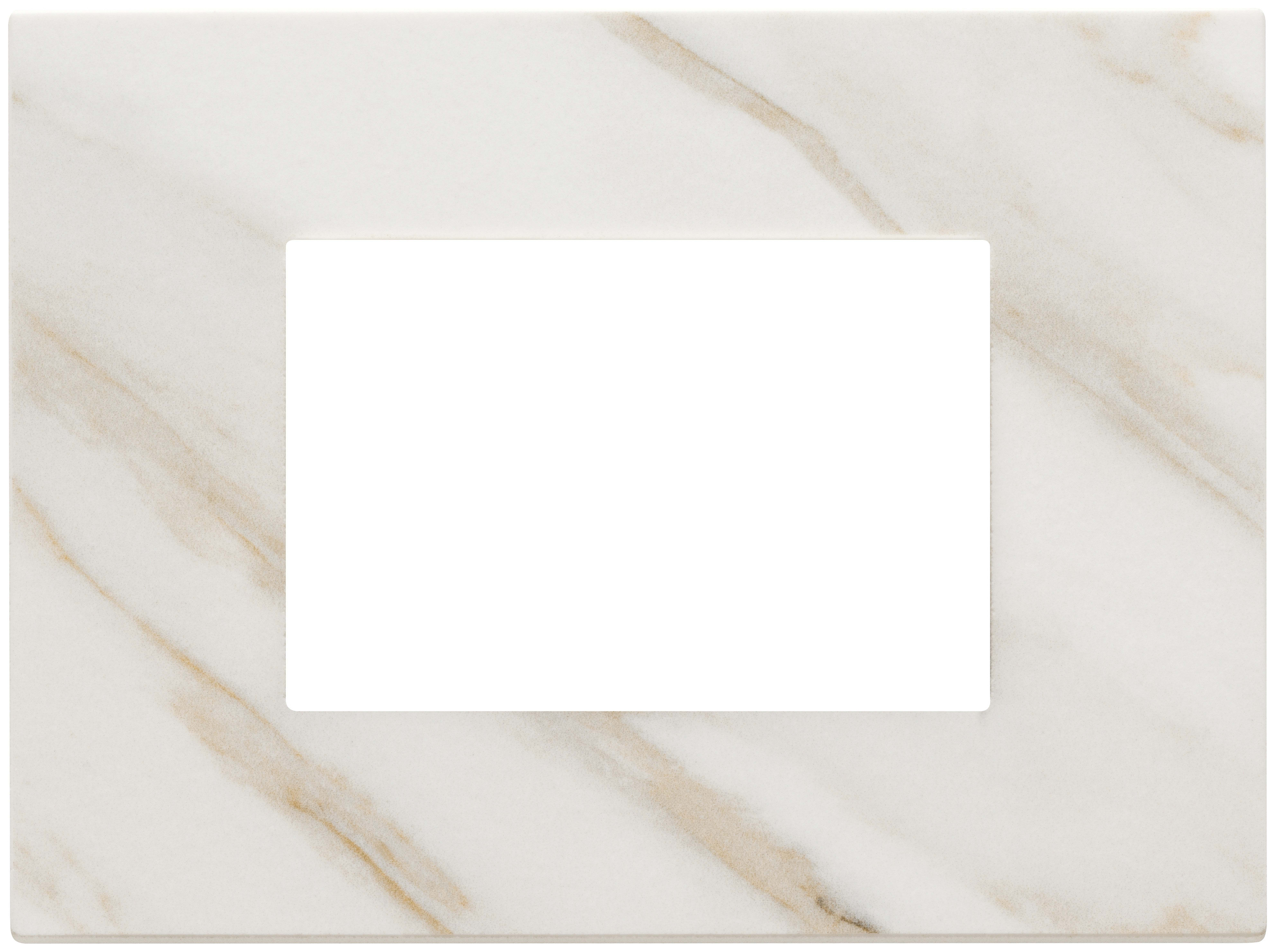 VIMAR SPA - VIW22653.51 Placca 3M bianco Calacatta