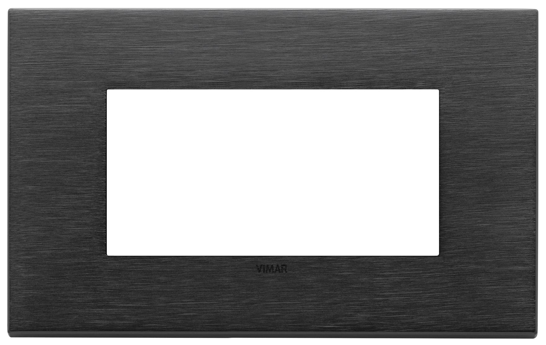 VIMAR SPA - VIW22654.13 Placca 4M nero spazzolato
