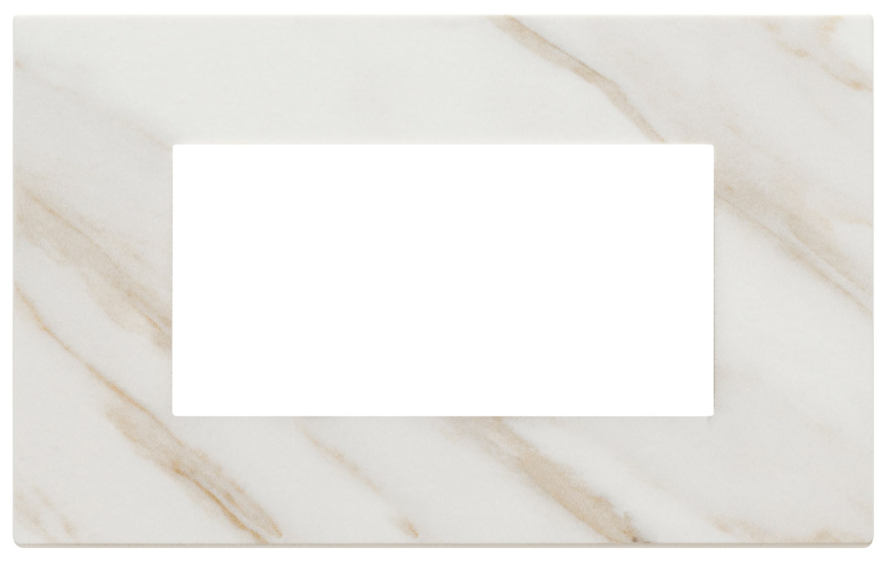 VIMAR SPA - VIW22654.51 PLACCA 4M BIANCO CALACATTA