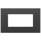 VIMAR SPA - VIW22654.73 PLACCA 4M NERO SATINATO