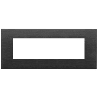 VIMAR SPA - VIW22657.13 Placca 7M nero spazzolato
