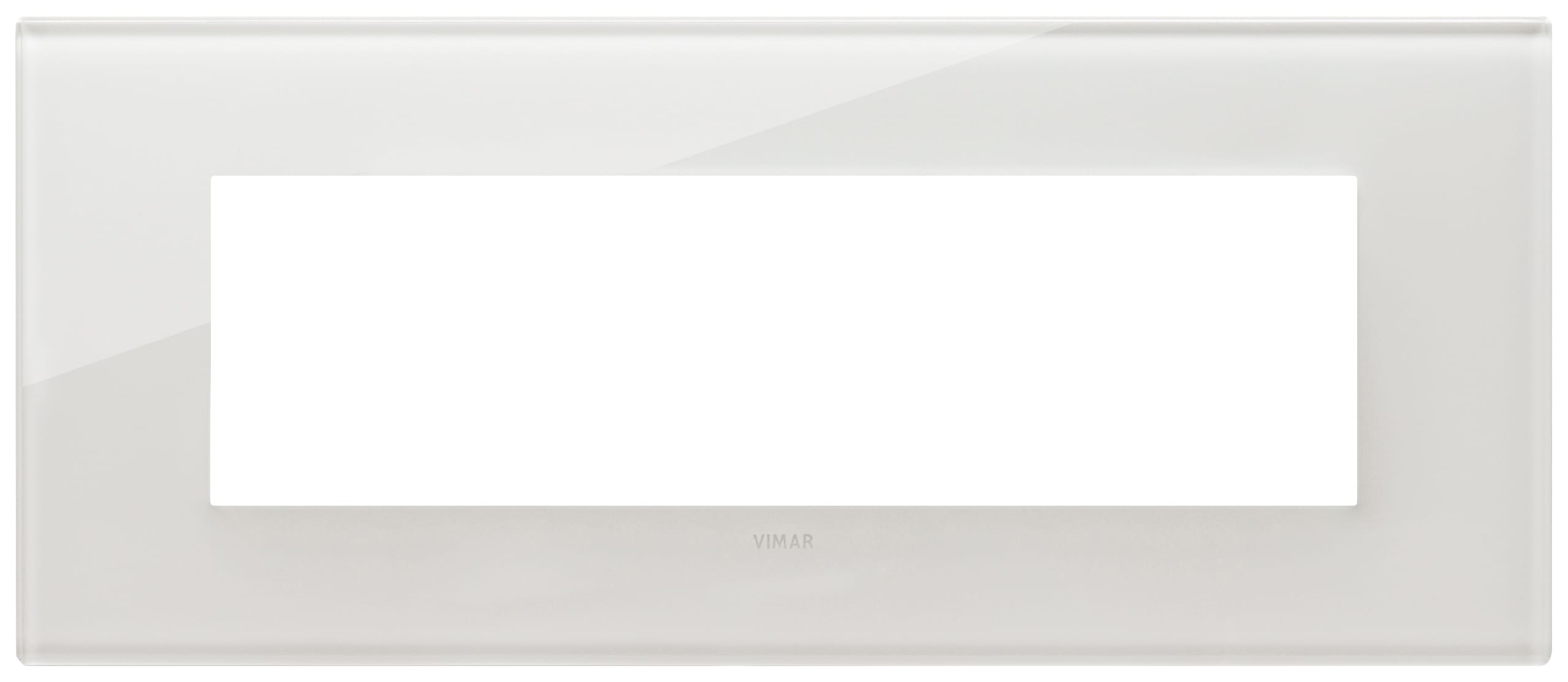 VIMAR SPA - VIW22657.71 Placca 7M bianco latte