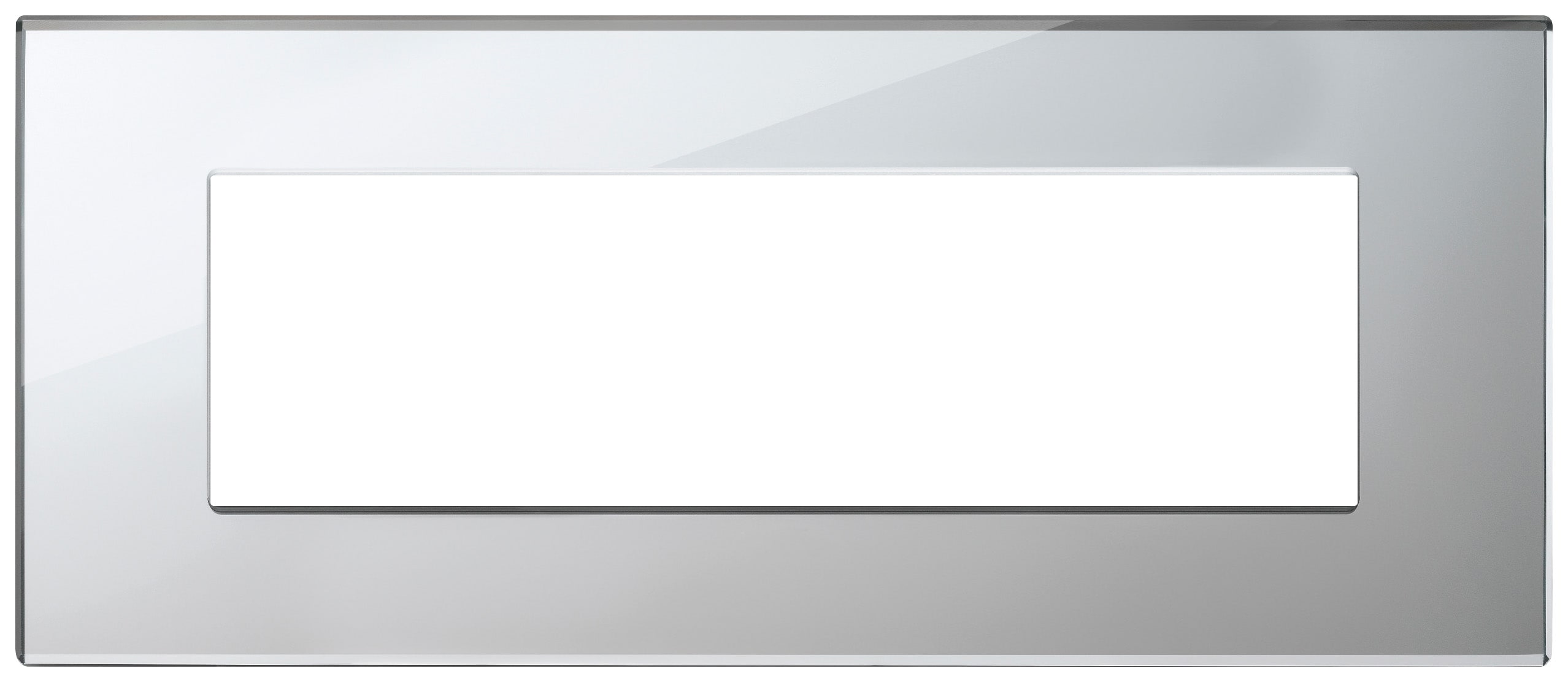 VIMAR SPA - VIW22657.75 Placca 7M argento ghiaccio