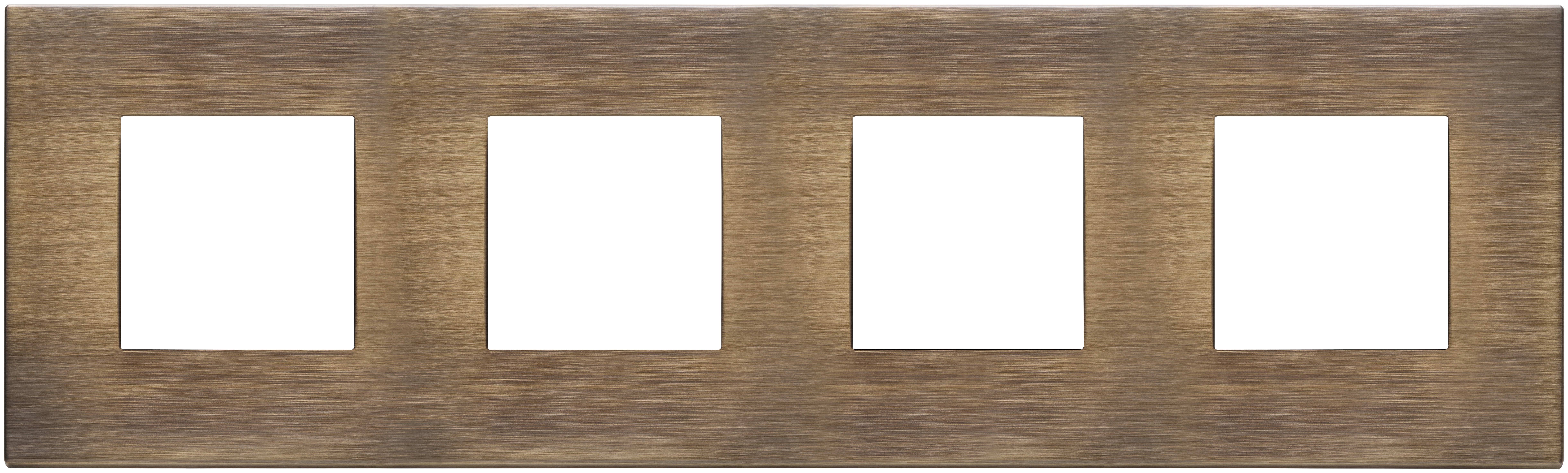 VIMAR SPA - VIW22669.87 Placca 8M (2+2+2+2)int71 bronzo antico