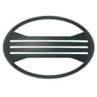 GOCCIA ILLUMINAZIONE - GOC2267NE MASCHERA C.FERITOIE JACK OVALE NERA