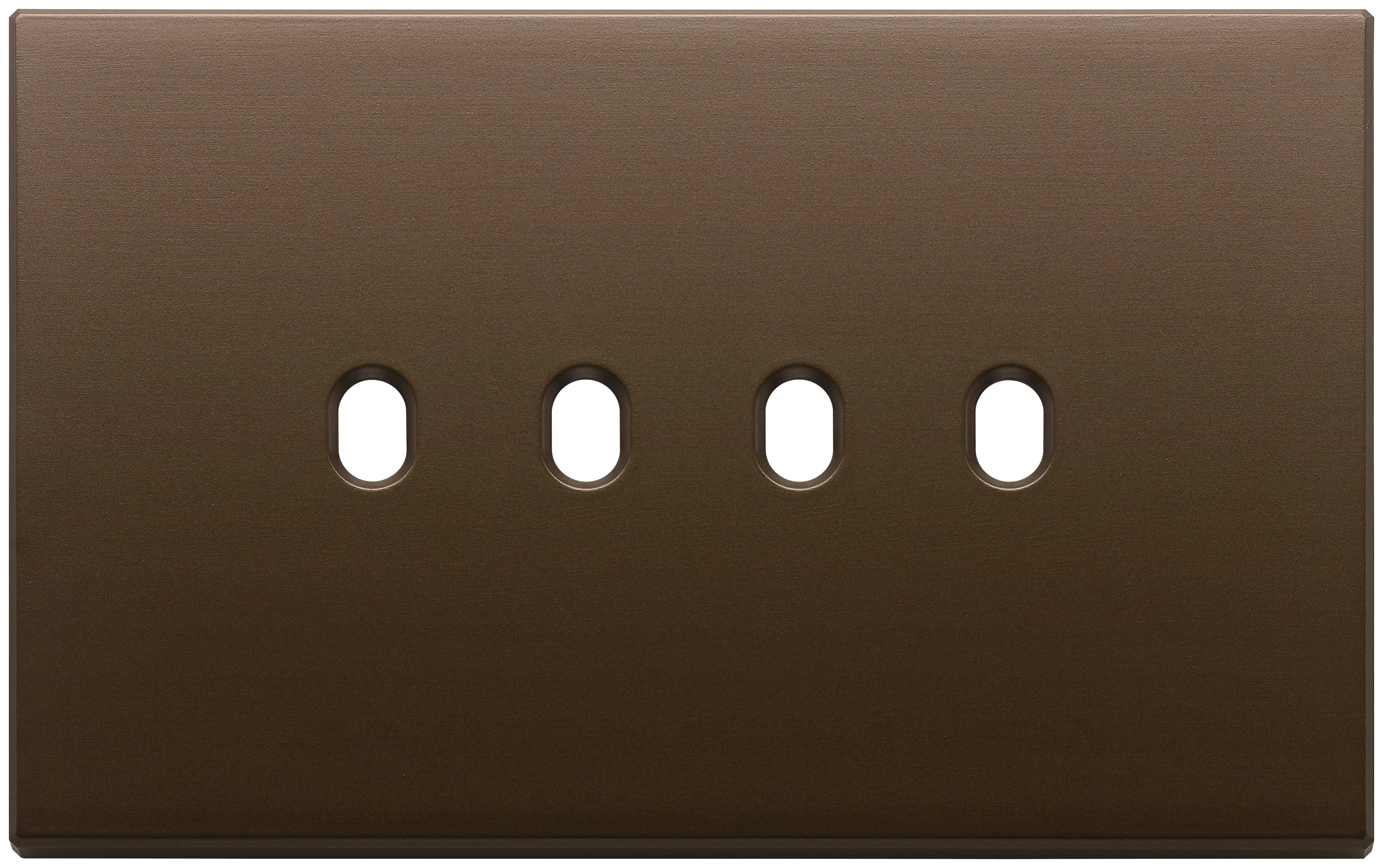 VIMAR SPA VIW22674.4.12 PLACCA 4MX4 VINTAGE BRONZO SCURO SPAZZ.