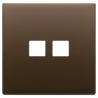 VIMAR SPA - VIW22682.2.12 Placca 2Mx2 Flat bronzo scuro spazz.