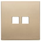 VIMAR SPA - VIW22682.2.88 Placca 2Mx2 Flat oro satinato