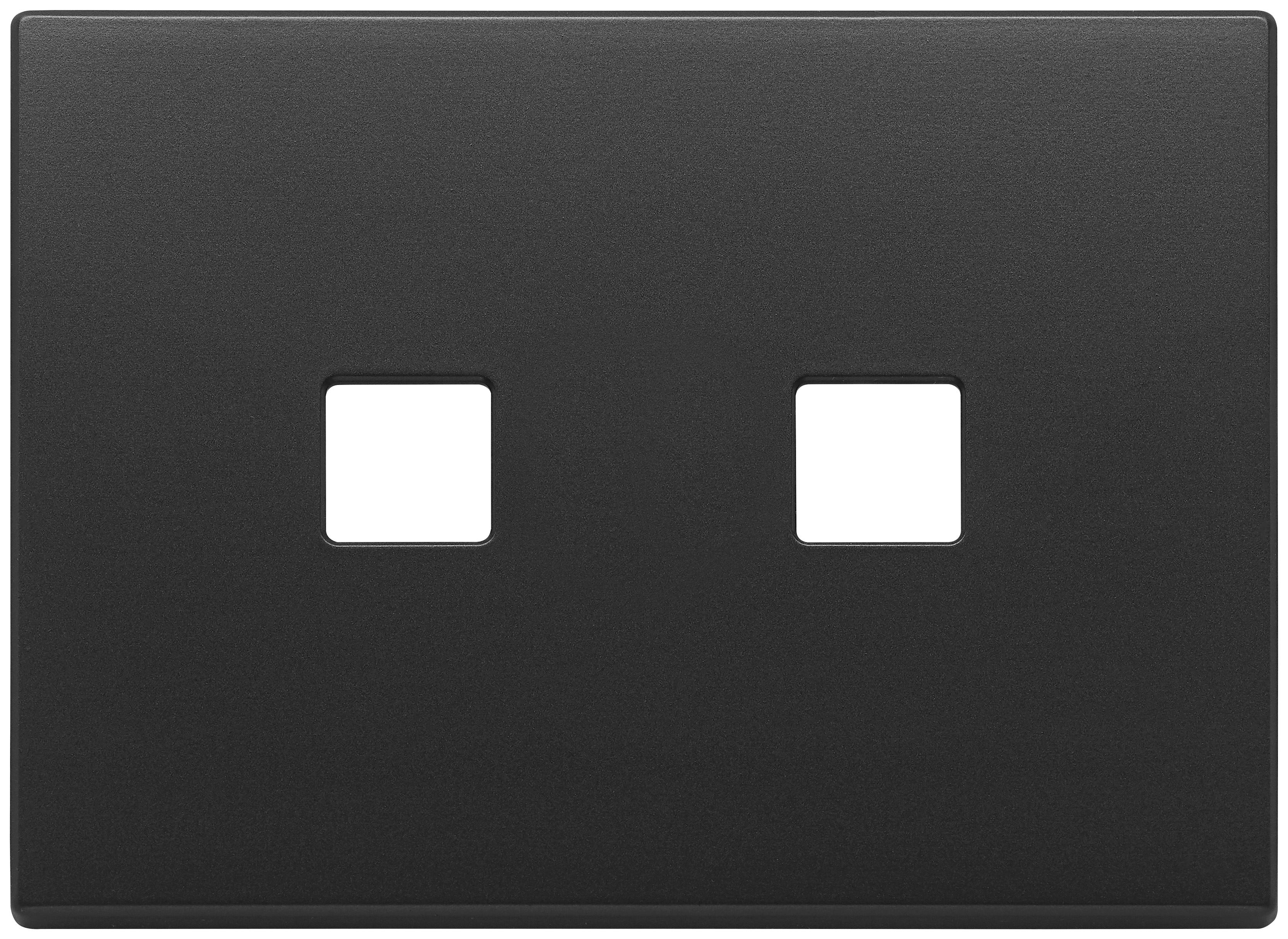 VIMAR SPA - VIW22683.2.03 PLACCA 3MX2 FLAT GRIGIO ANTRACITE